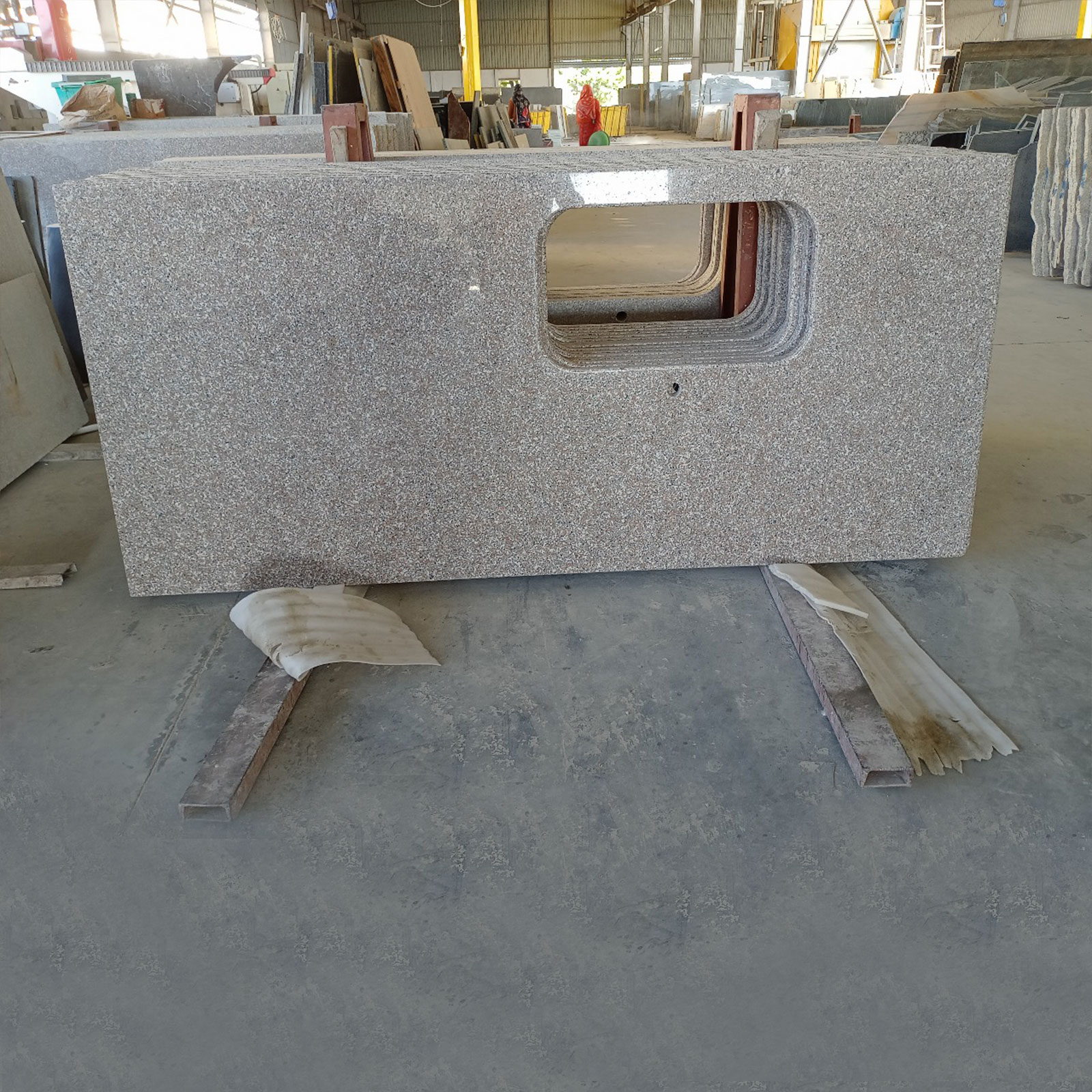 Chima pink granite countertops
