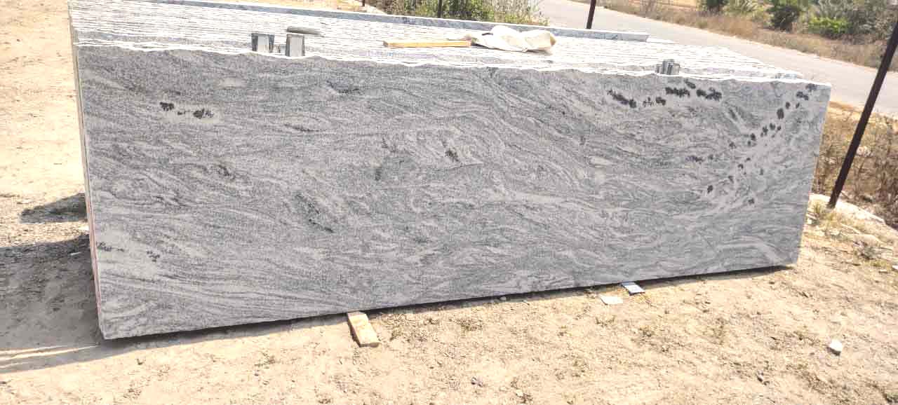 Viscon white granite cutter slabs