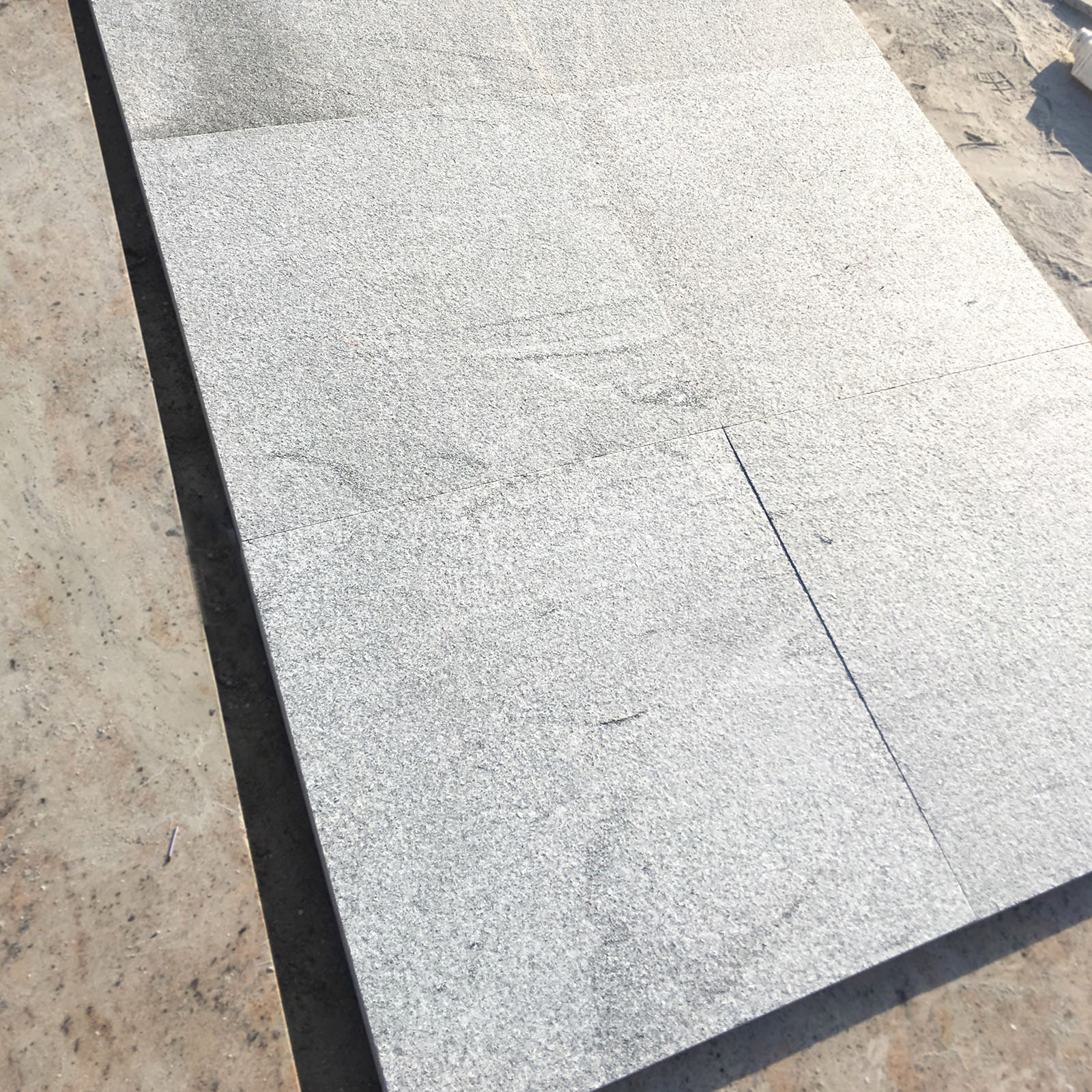 Viscon white granite flamed