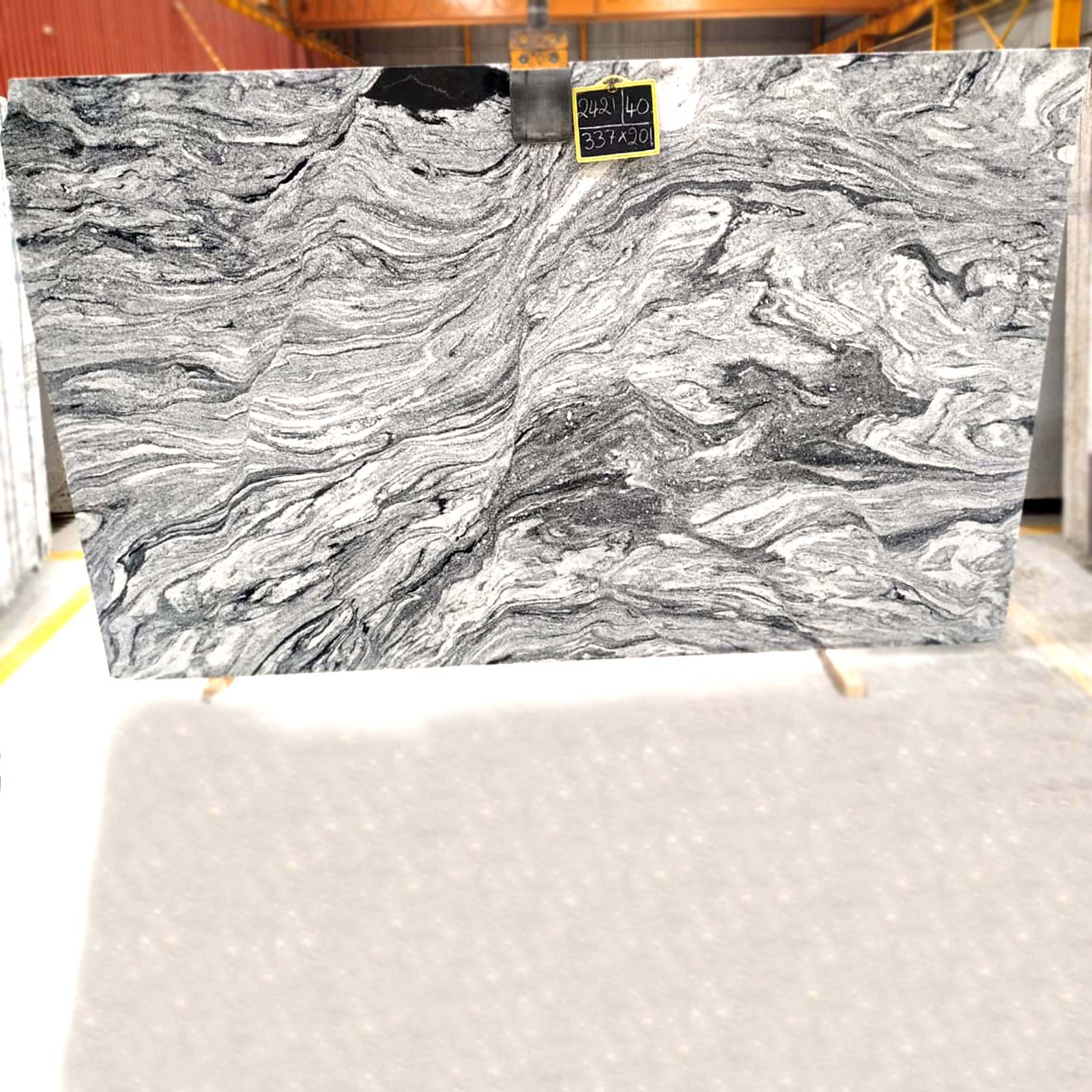 Viscon white granite gangsaw slab