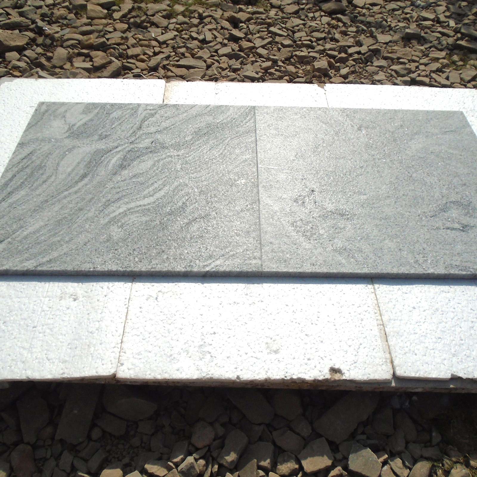 Viscon white granite leather finish