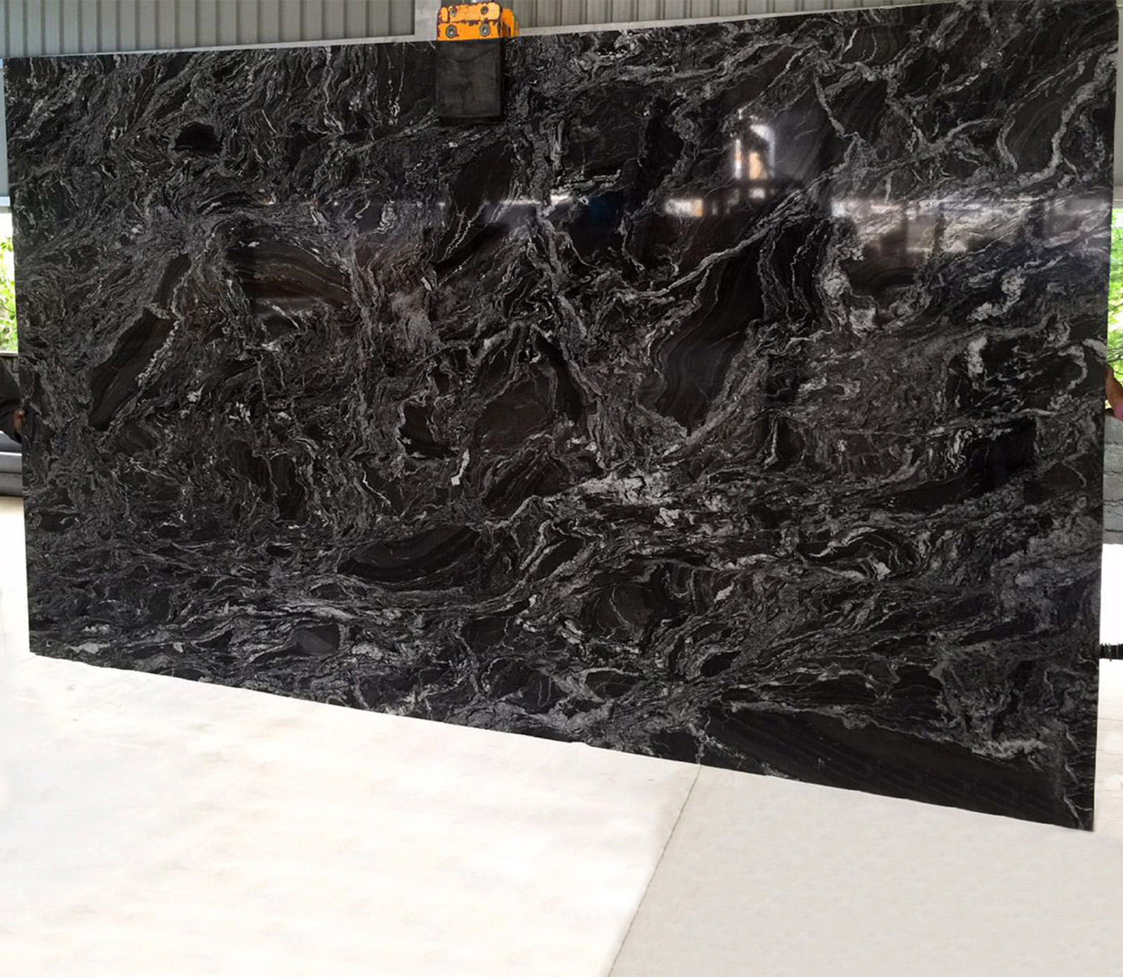 Black forest granite gangsaw slab