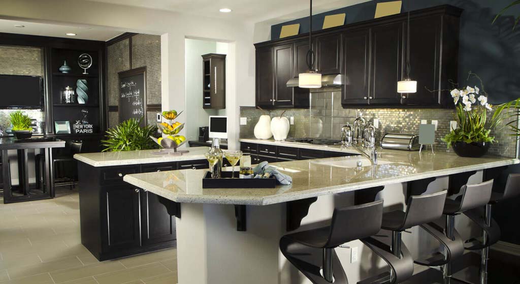 Kashmir white granite kitchen countertop