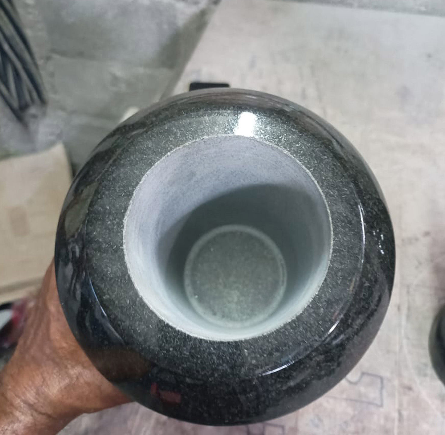 Granite vase