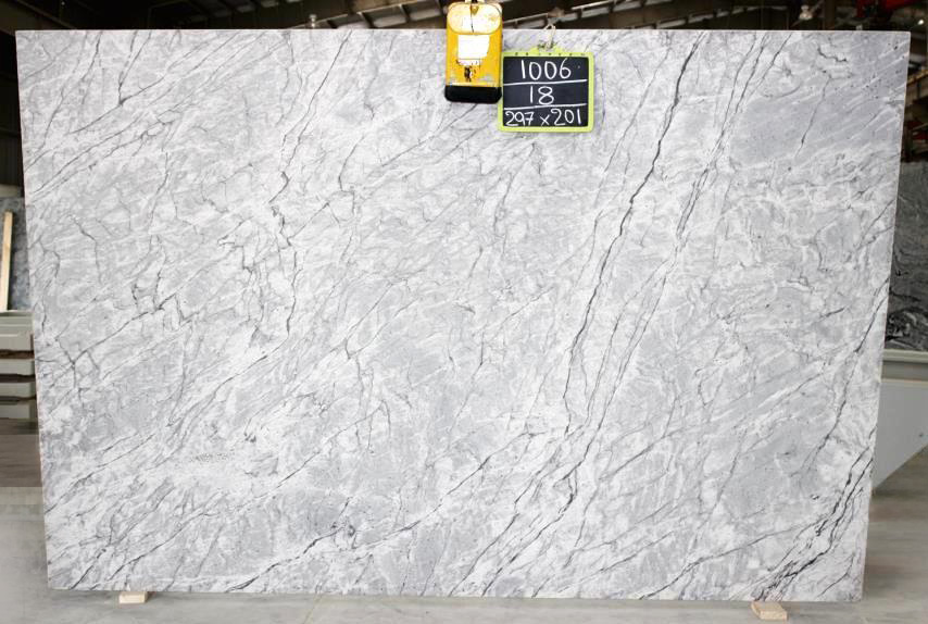 River white granite gangsaw slab