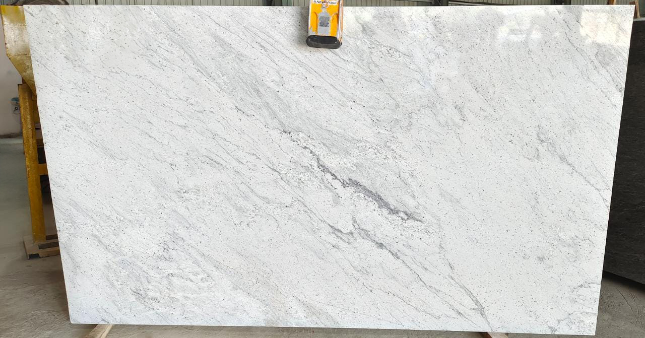 River white granite gangsaw slab