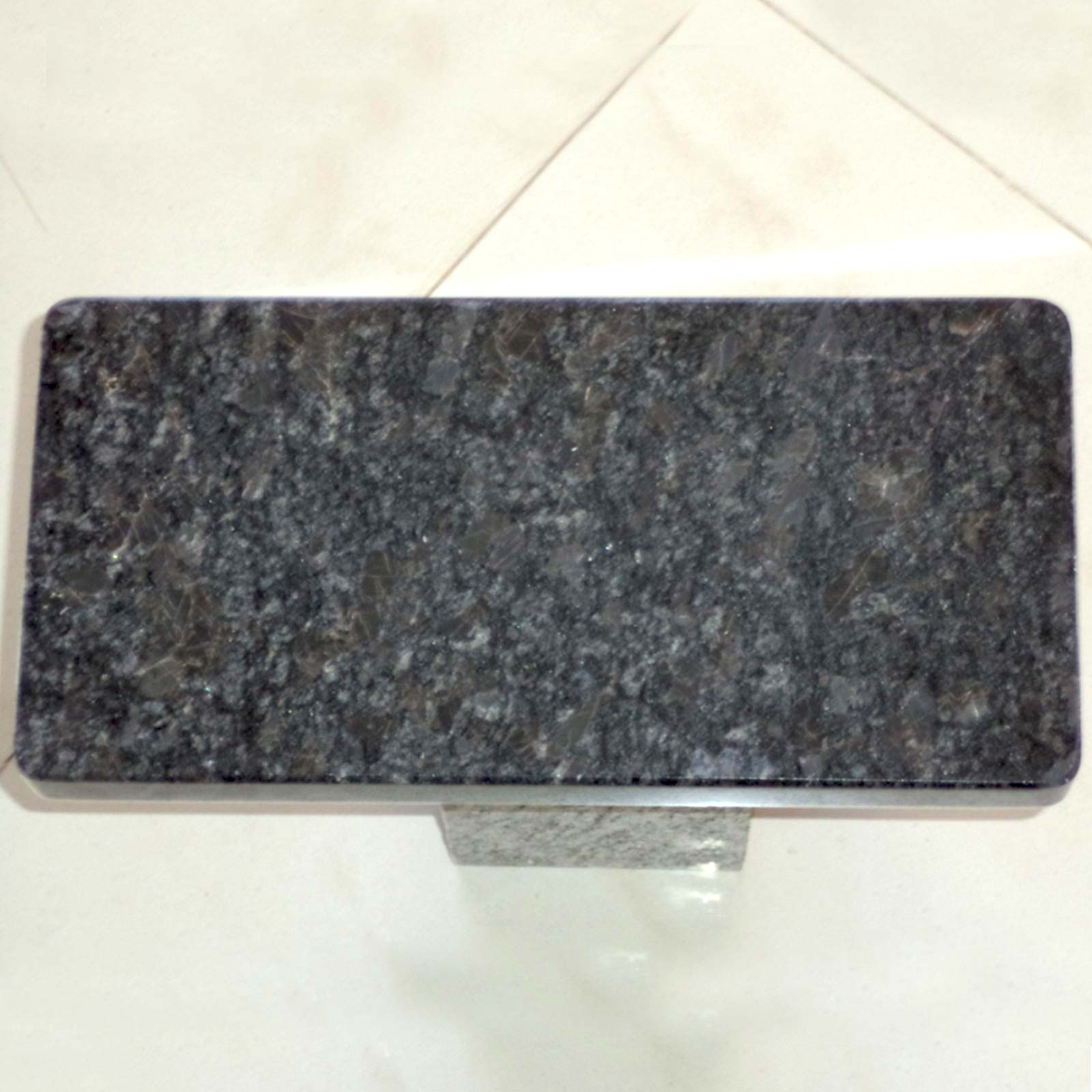 Steel grey granite countertop