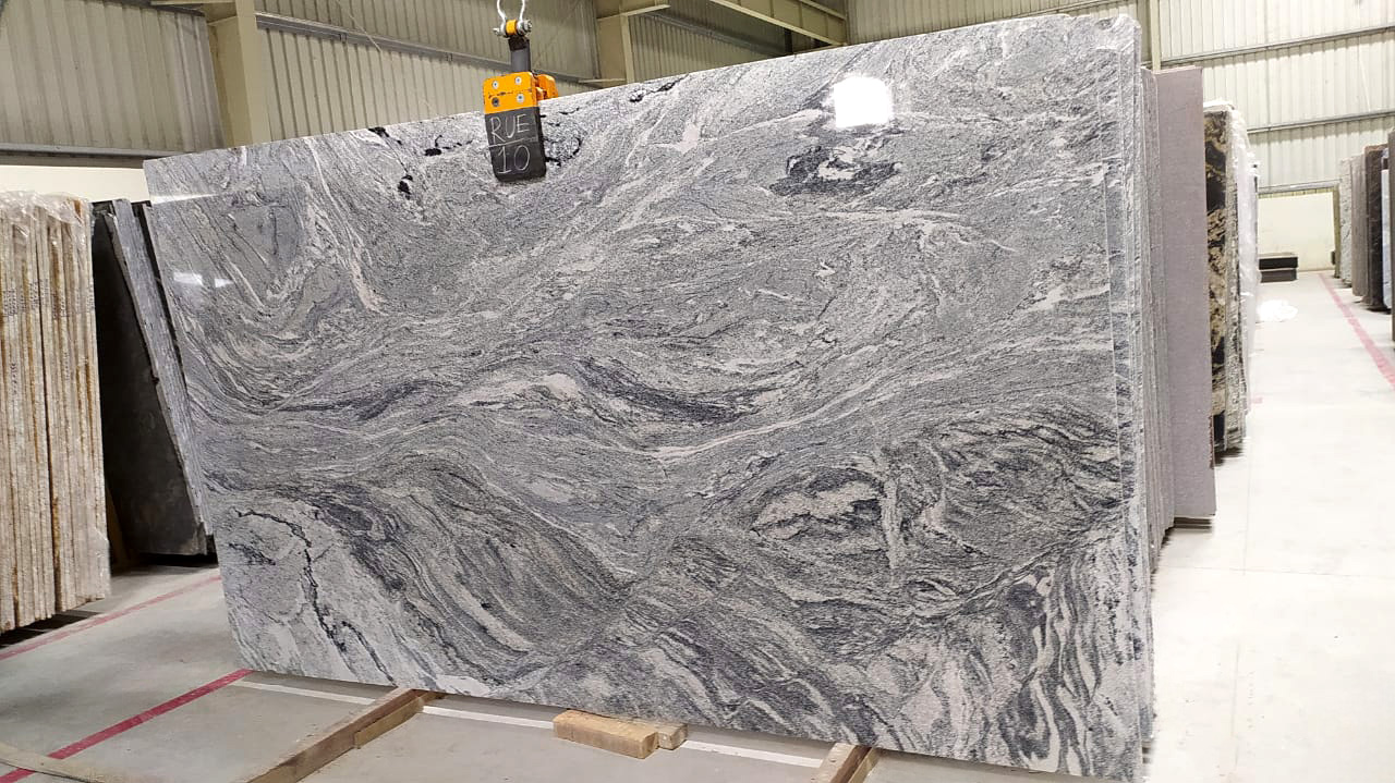 Viscon white granite gangsaw slab