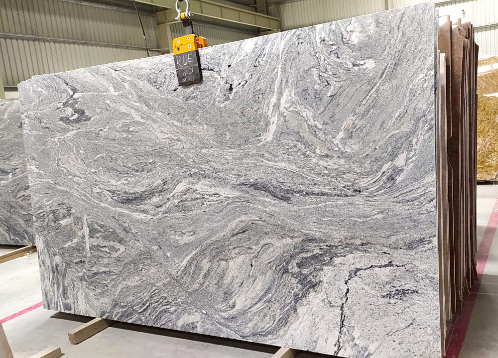 Viscon white granite slab